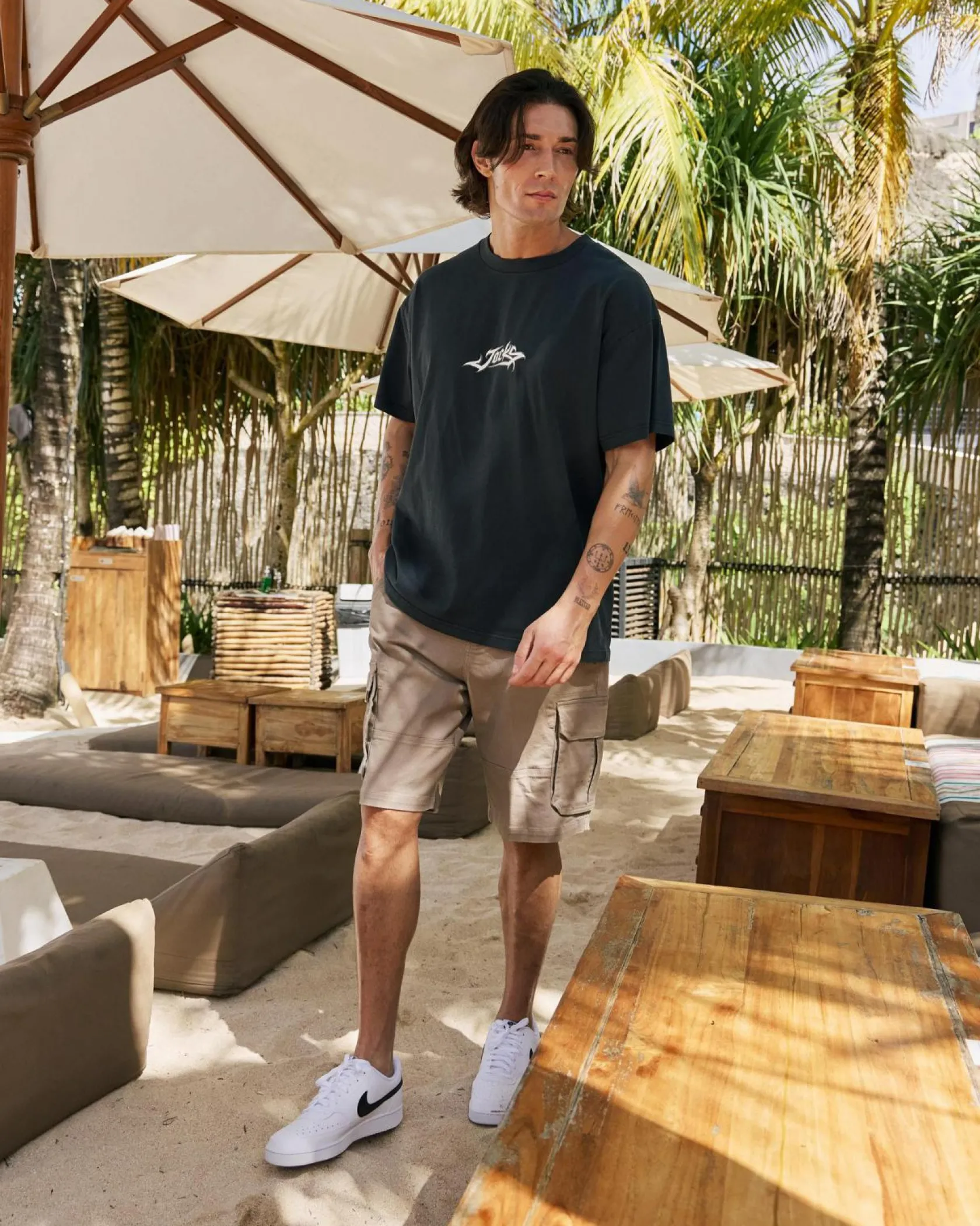 Jacks Limit Cargo Walk Shorts Stone Sale