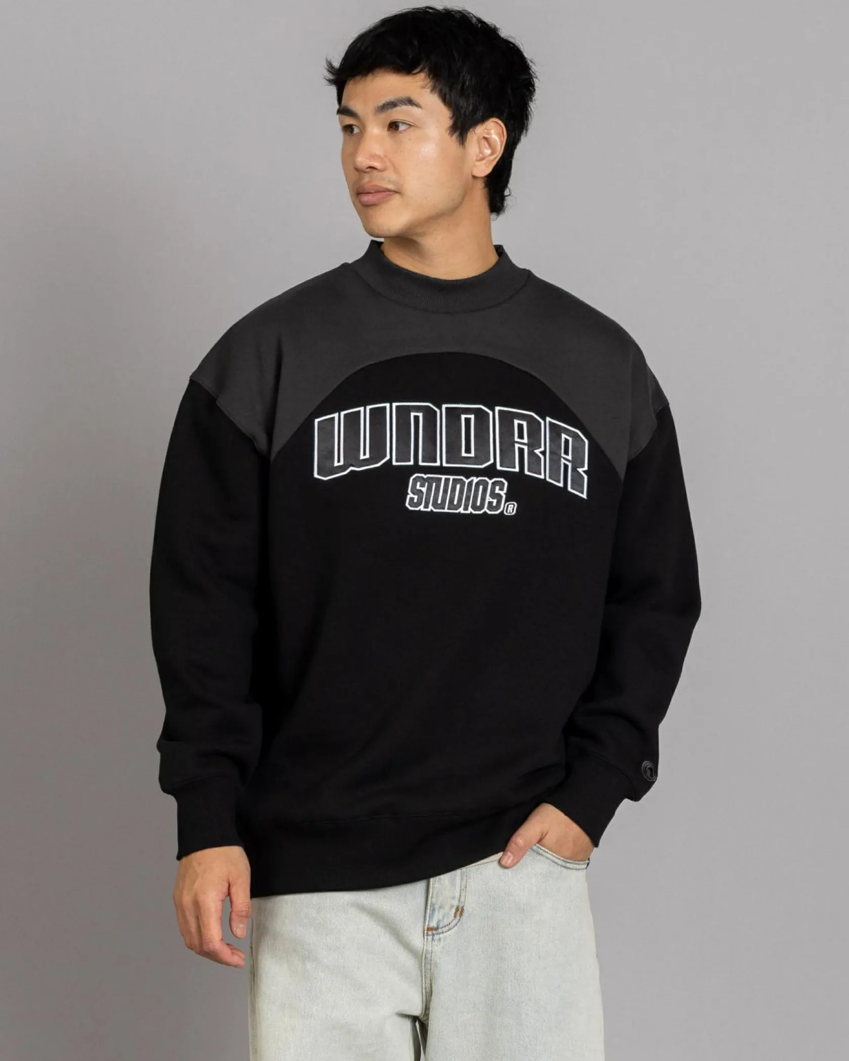 Wndrr Limitz Panel Sweatshirt Black Best