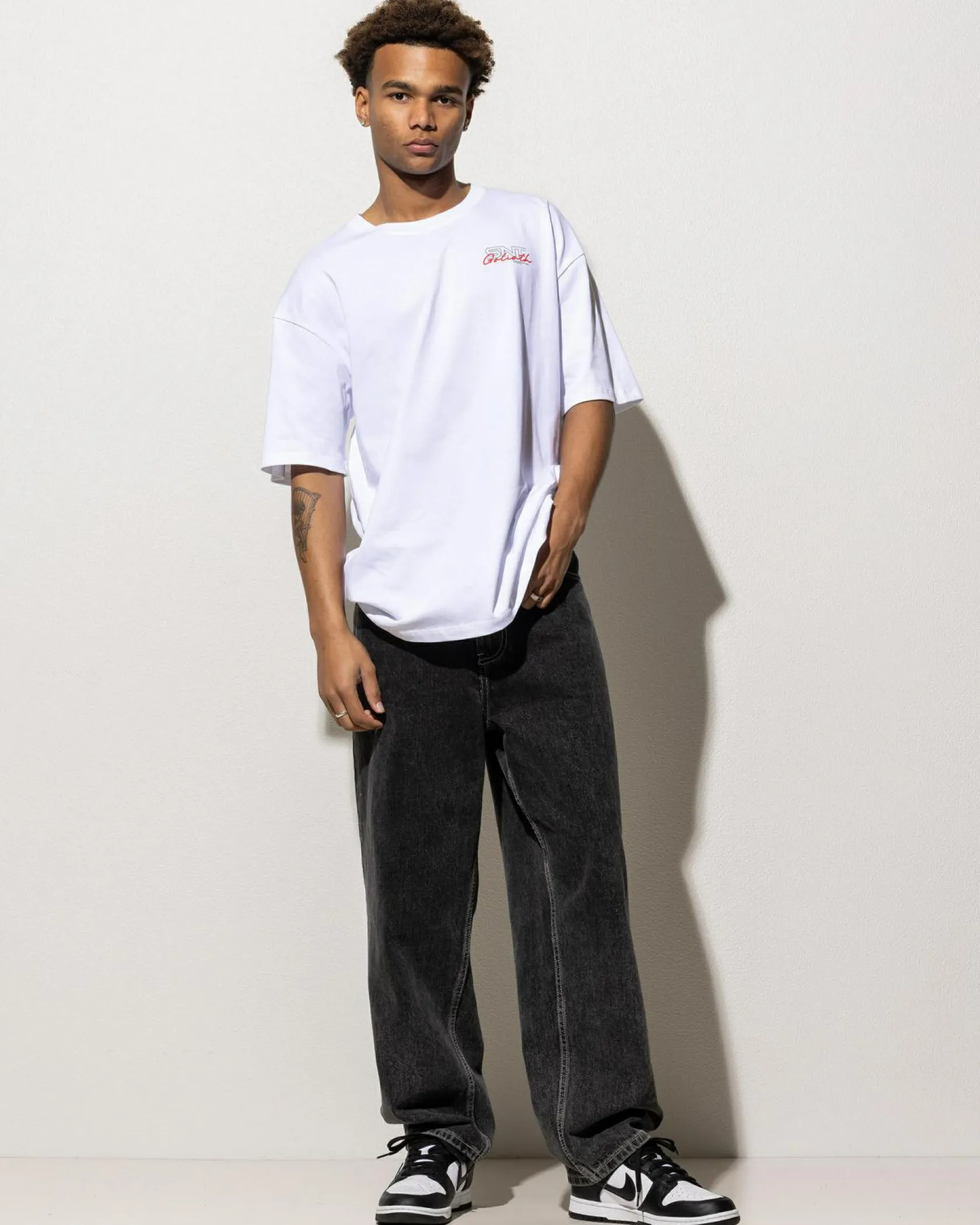 St. Goliath Link Script T-Shirt White Outlet