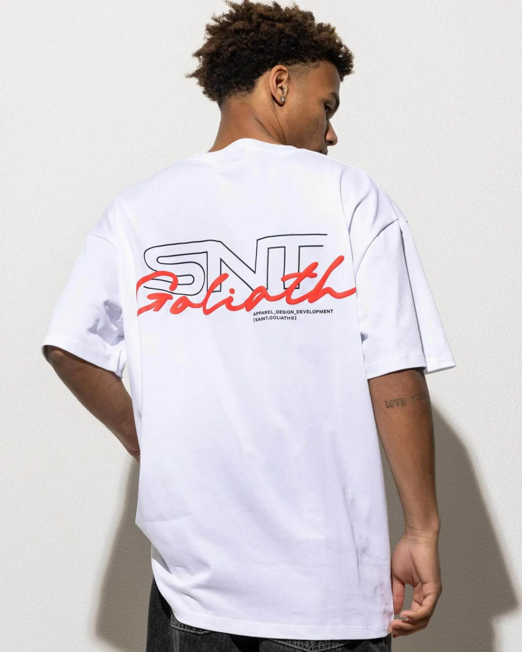St. Goliath Link Script T-Shirt White Outlet