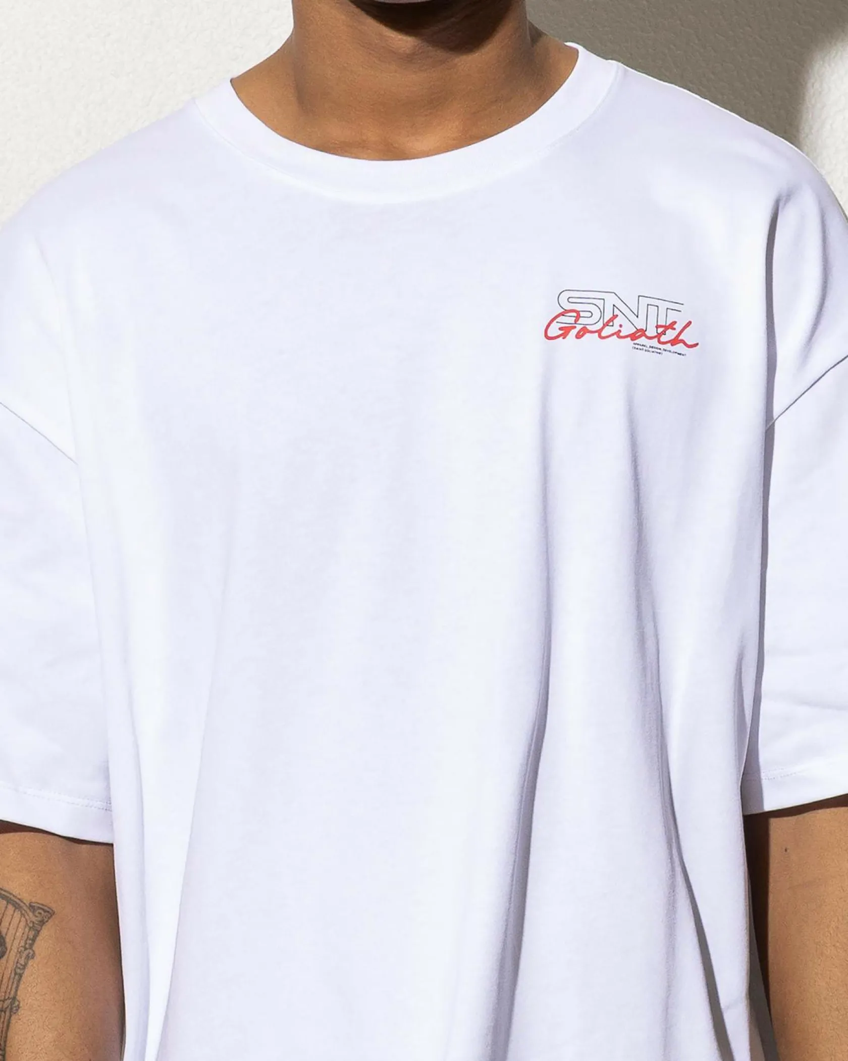 St. Goliath Link Script T-Shirt White Outlet