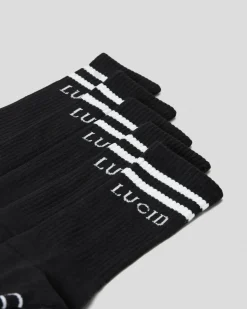Lucid Linked Socks 5 Pack Black Best