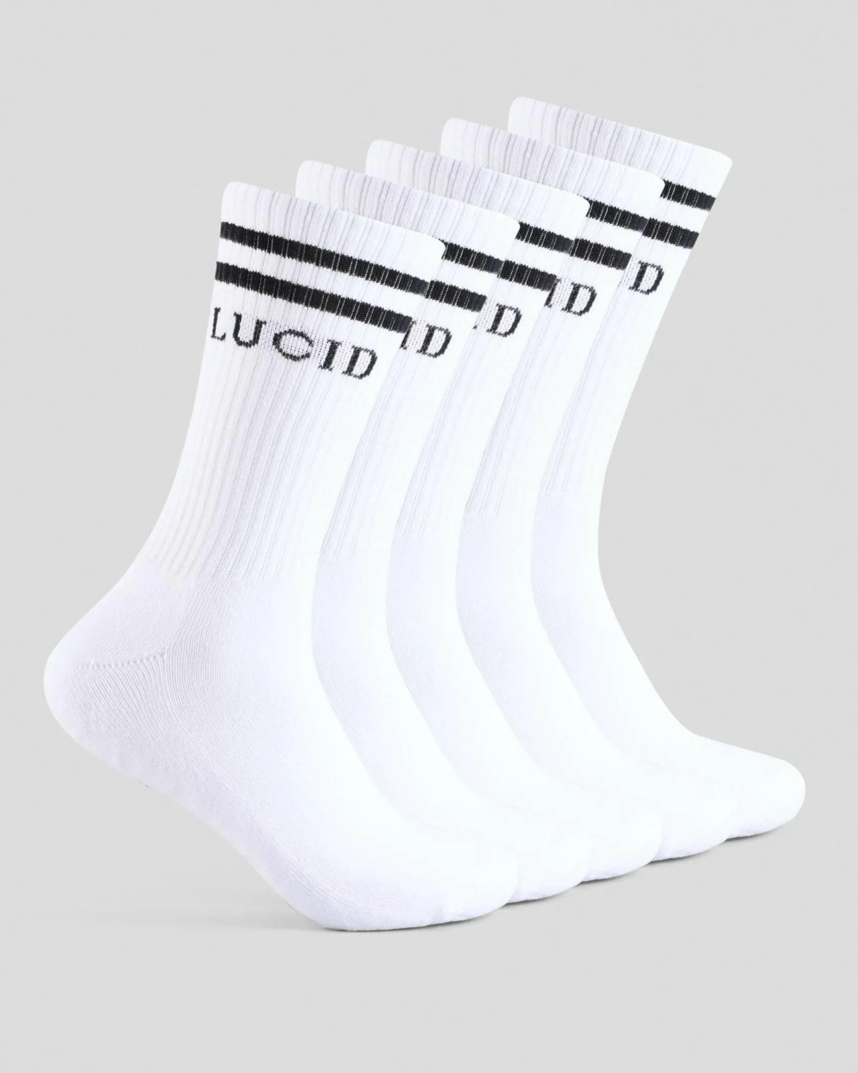 Lucid Linked Socks 5 Pack White Hot