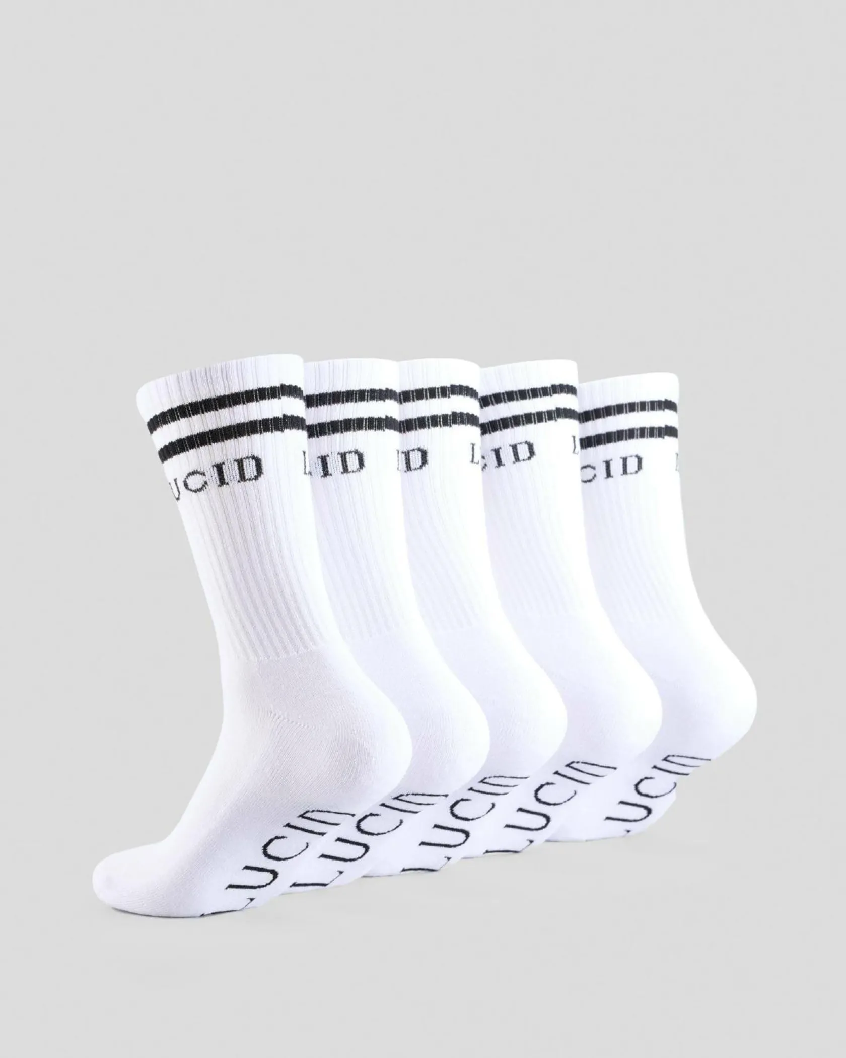 Lucid Linked Socks 5 Pack White Hot