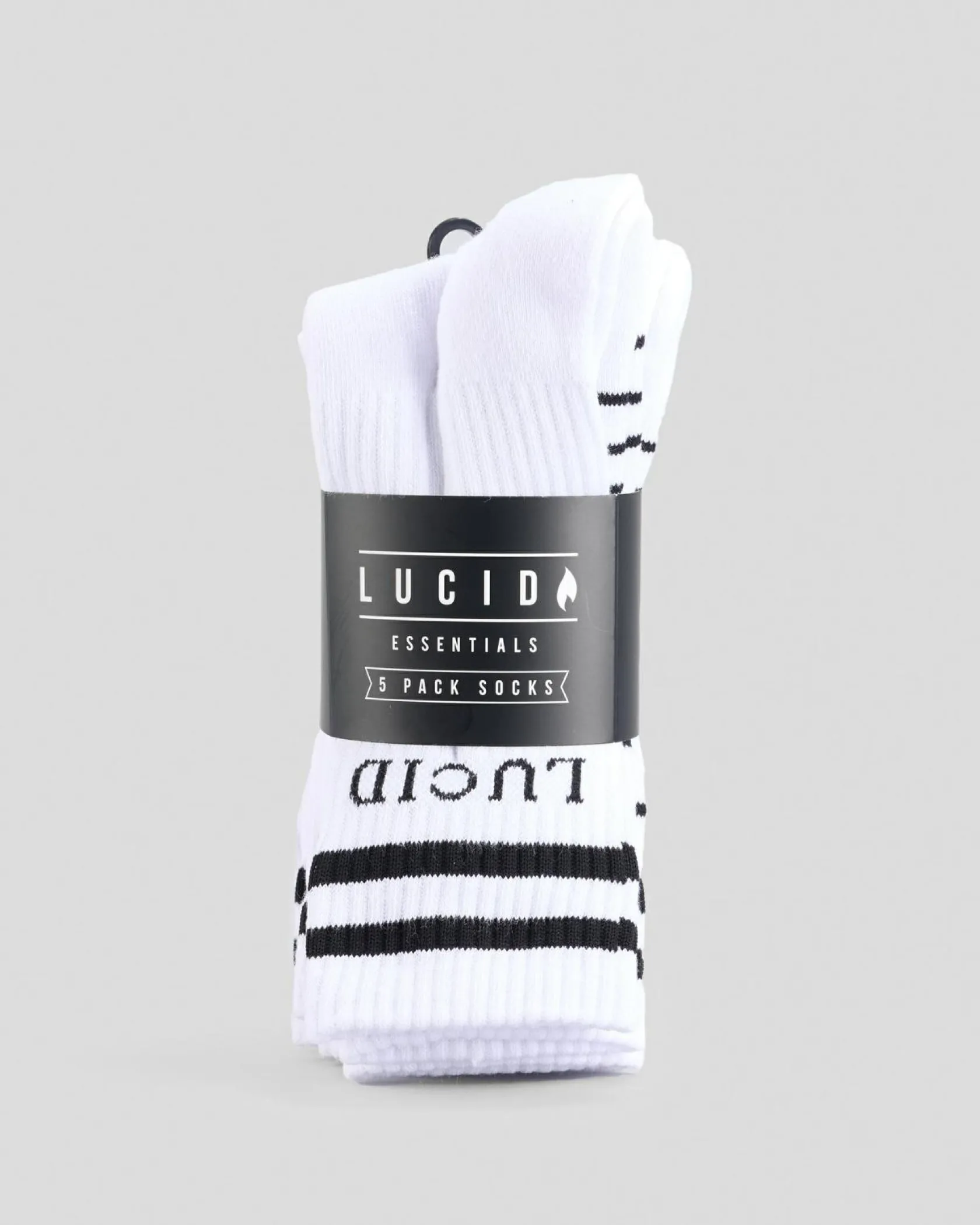 Lucid Linked Socks 5 Pack White Hot