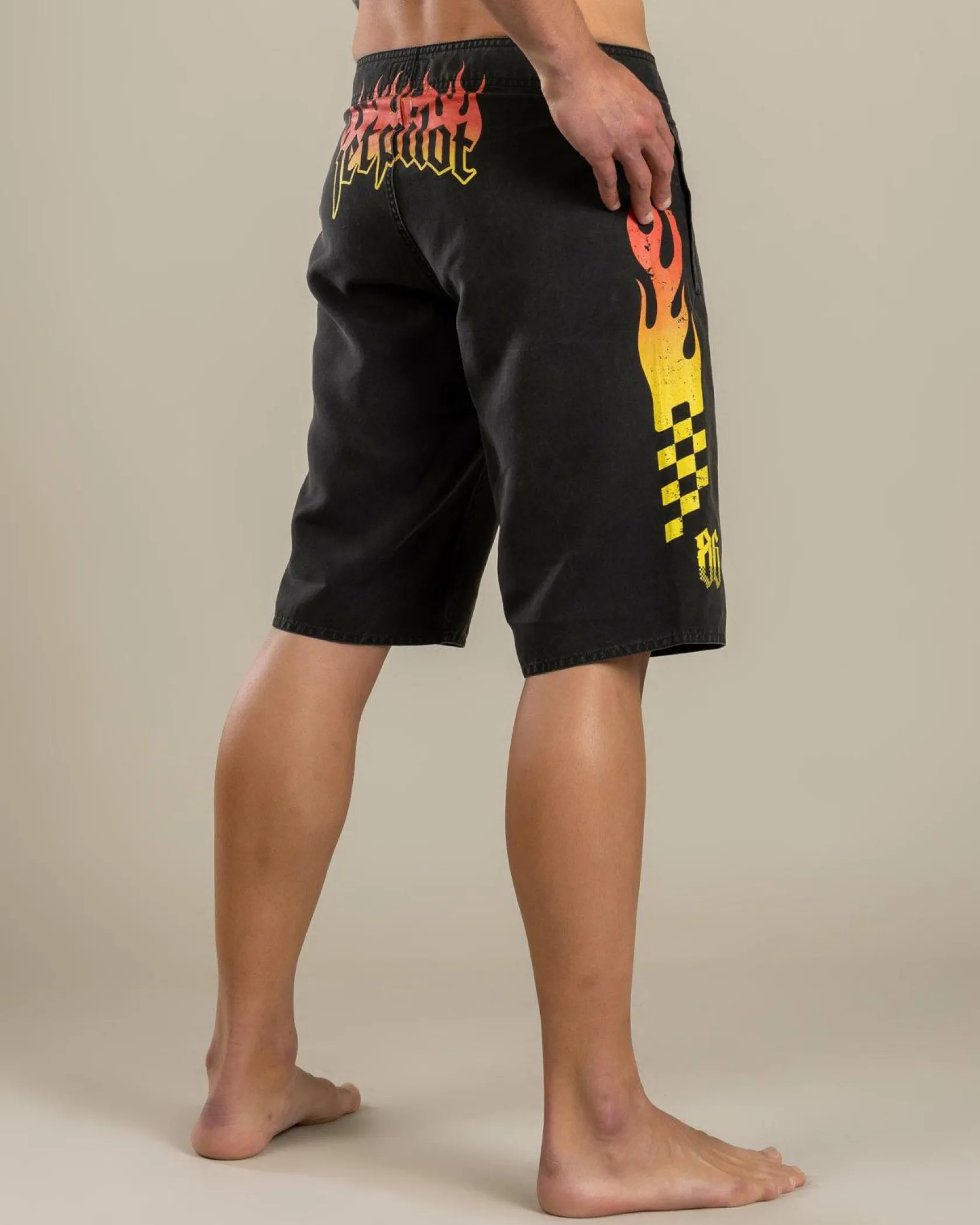 Jetpilot Live Fast Board Shorts Washed Black Discount