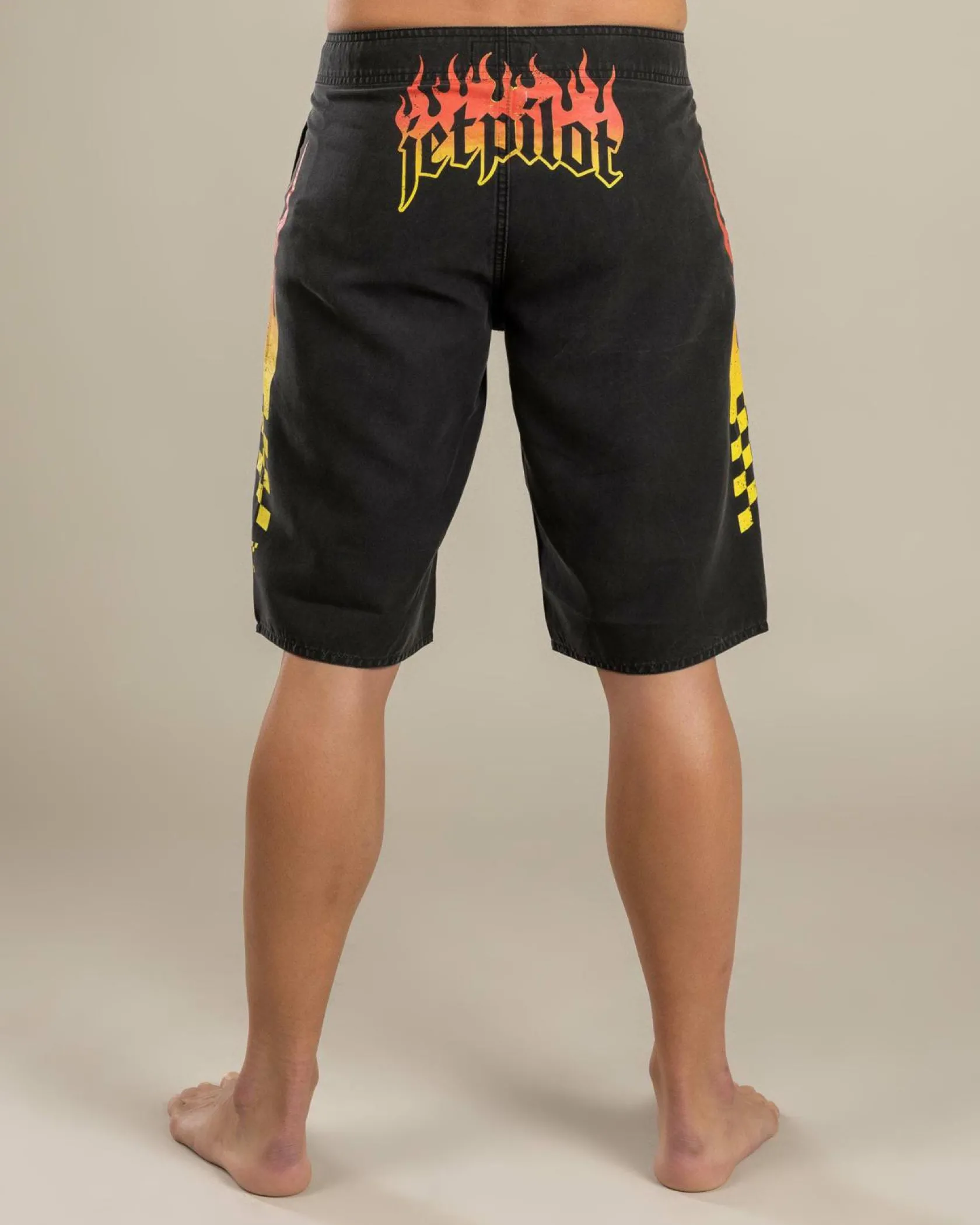 Jetpilot Live Fast Board Shorts Washed Black Discount