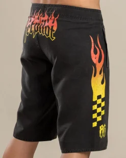 Jetpilot Live Fast Board Shorts Washed Black Discount