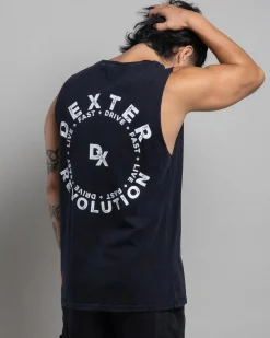 Dexter Live Fast Muscle Tank Black Acid Clearance