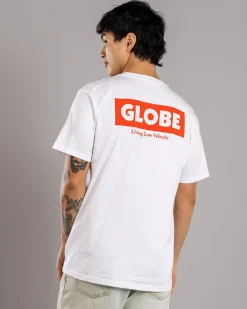 Globe Living Low Velocity T-Shirt White/red Discount