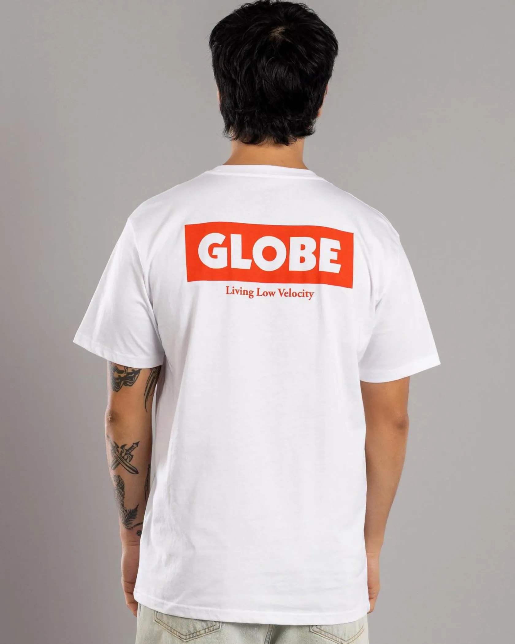 Globe Living Low Velocity T-Shirt White/red Discount