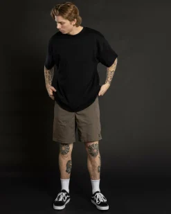 Dexter Local Elastic Waist Shorts Washed Olive Online
