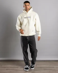 Thrills Locked In Slouch Hoodie Heritage White Outlet