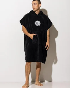Rip Curl Logo Hooded Towel Black Best