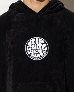 Rip Curl Logo Hooded Towel Black Best
