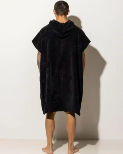 Rip Curl Logo Hooded Towel Black Best