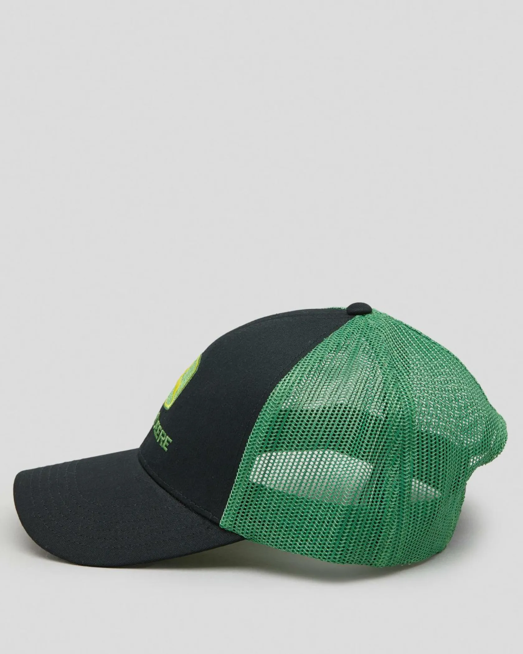 John Deere Logo Mesh Back Cap Black/green New