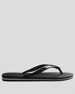 Havaianas Logo Thongs Black/white Best