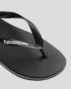 Havaianas Logo Thongs Black/white Best