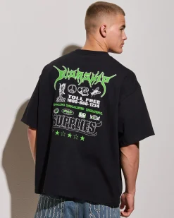 Worship Supplies Logorama Oversized T-Shirt Black Best