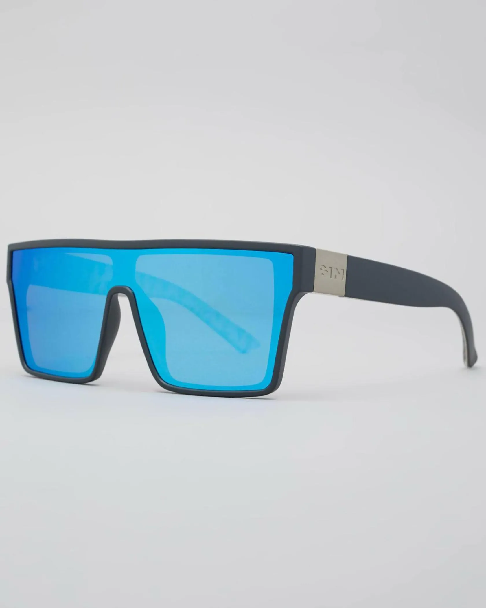 Sin Eyewear Loose Cannon Polarised Sunglasses Pearl Grey/ice Blue Flash