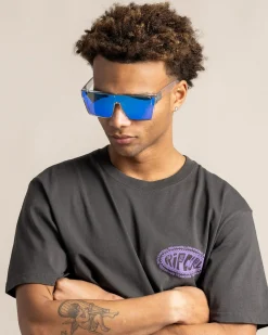 Sin Eyewear Loose Cannon Polarised Sunglasses Crystal/ Blue New