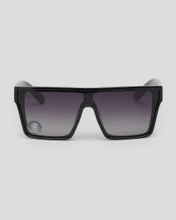 Sin Eyewear Loose Cannon Sunglasses Shiny Black / Smoke Gradient Discount