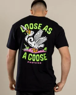 Frothies Loose Goose T-Shirt Black Sale