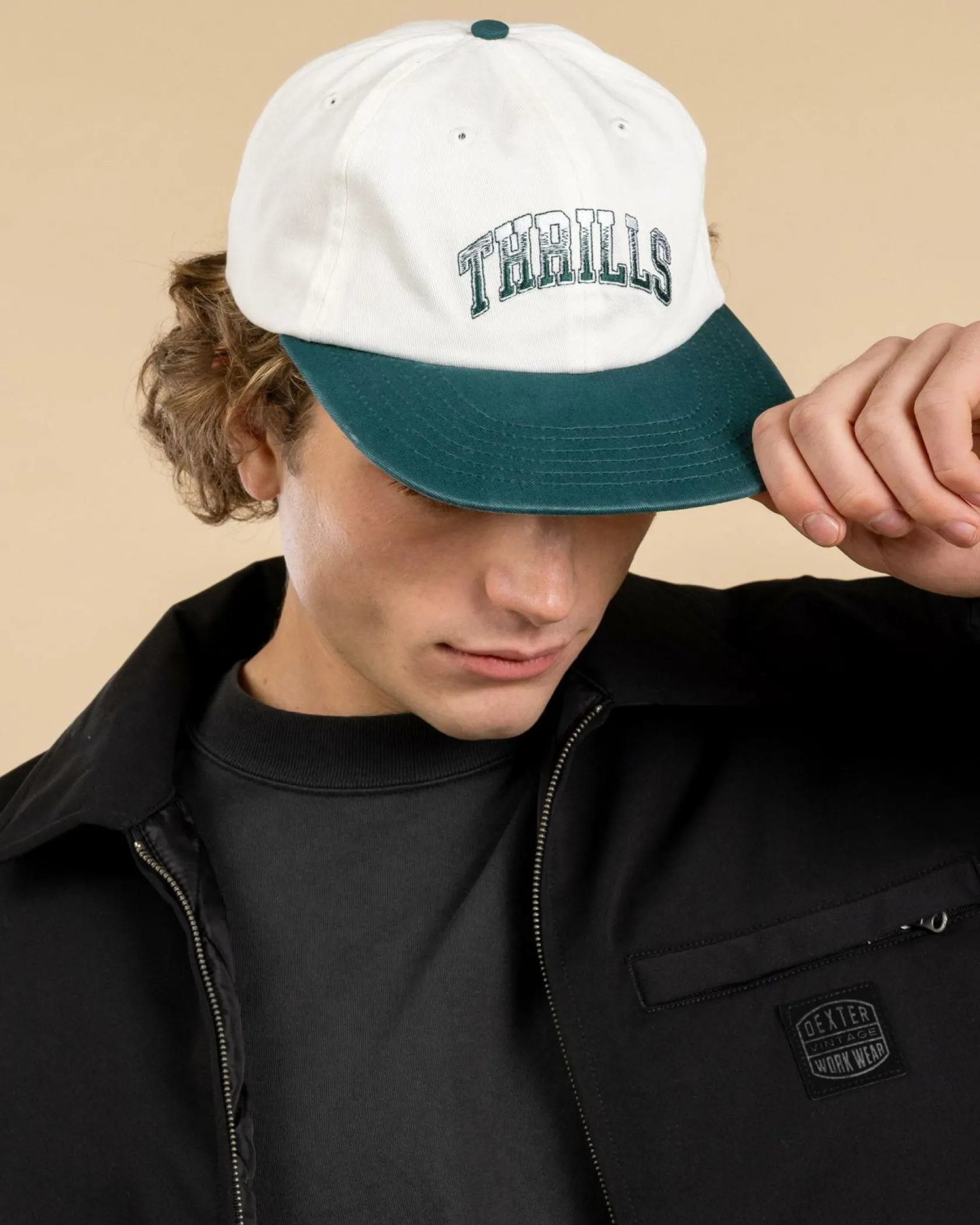 Thrills Los Stingers 6 Panel Cap Natural/botanical Garden New