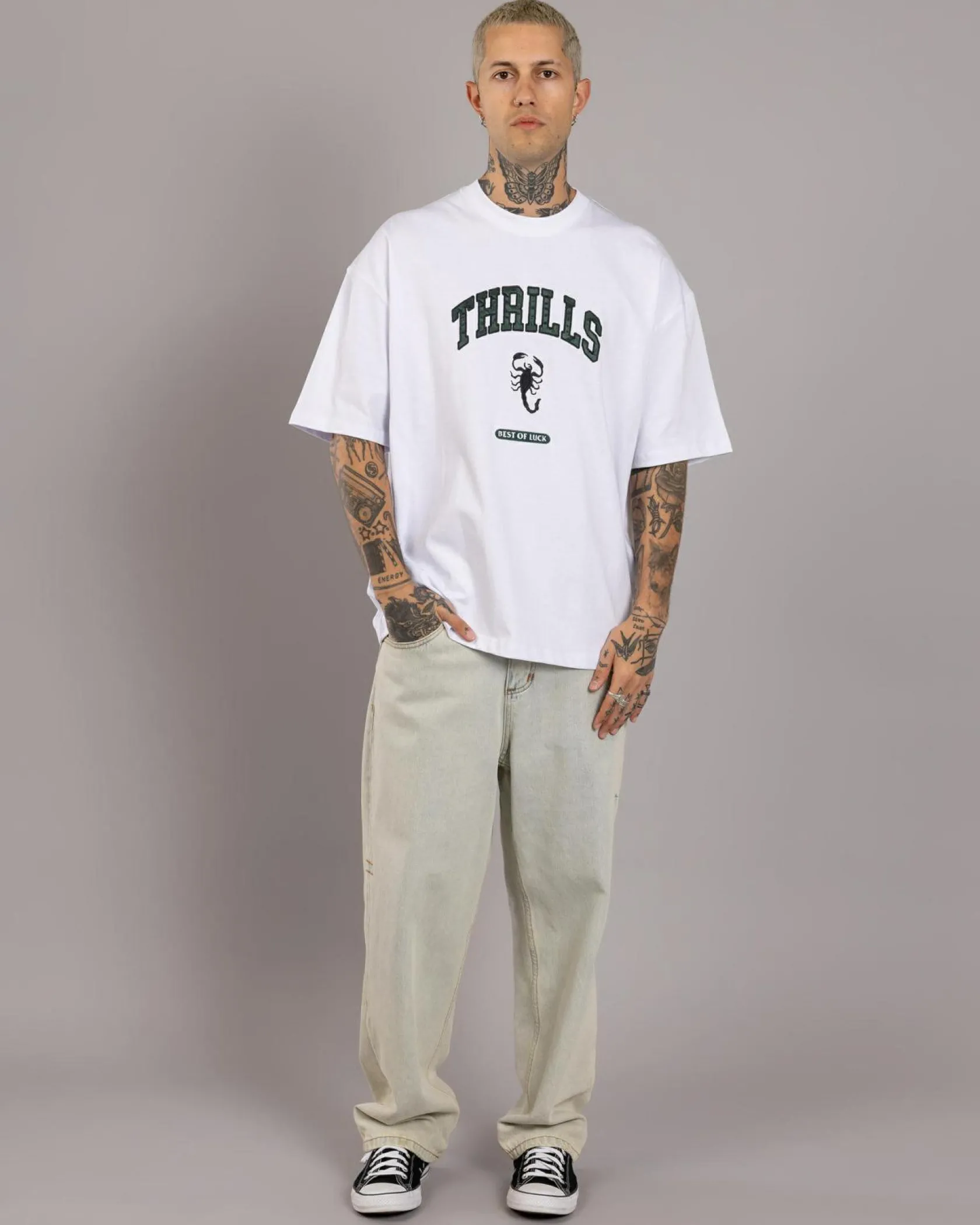 Thrills Los Stingers Box Fit Oversize T-Shirt White Online