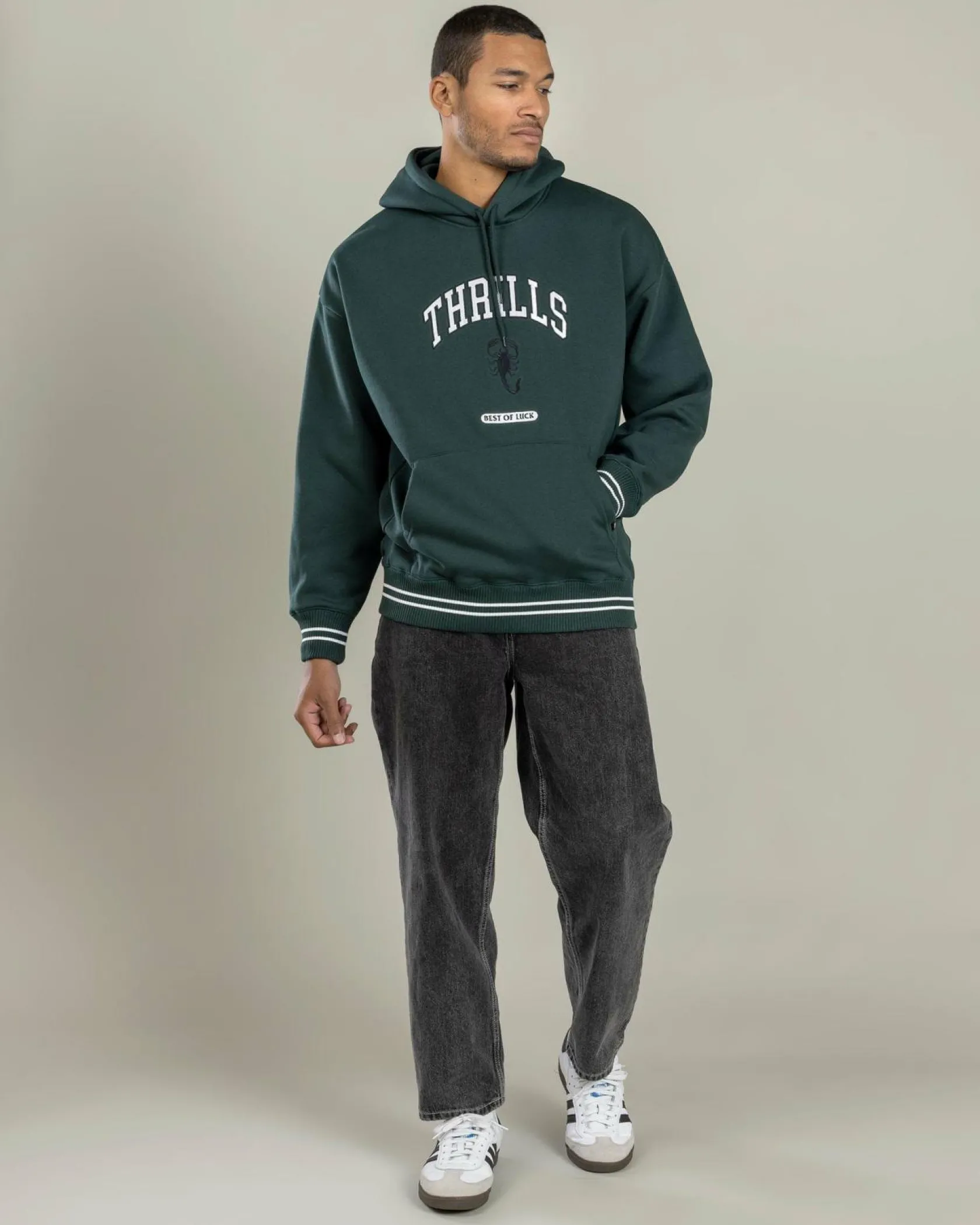 Thrills Los Stingers Slouch Hoodie Vista Green Best