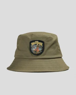 The Mad Hueys Lovin Every Minute Bucket Hat Olive