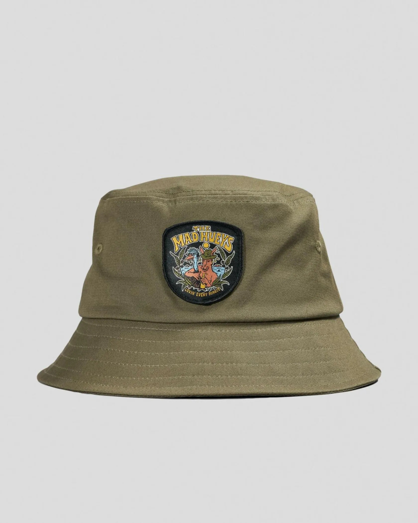 The Mad Hueys Lovin Every Minute Bucket Hat Olive