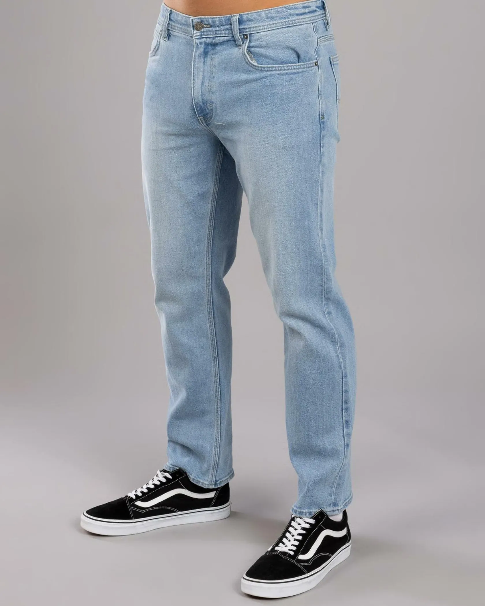 Lee L-Three Straight Jeans Stone Fade Outlet