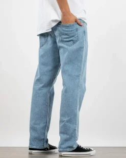Lee L-Three Straight Jeans Gridlock Blue Best
