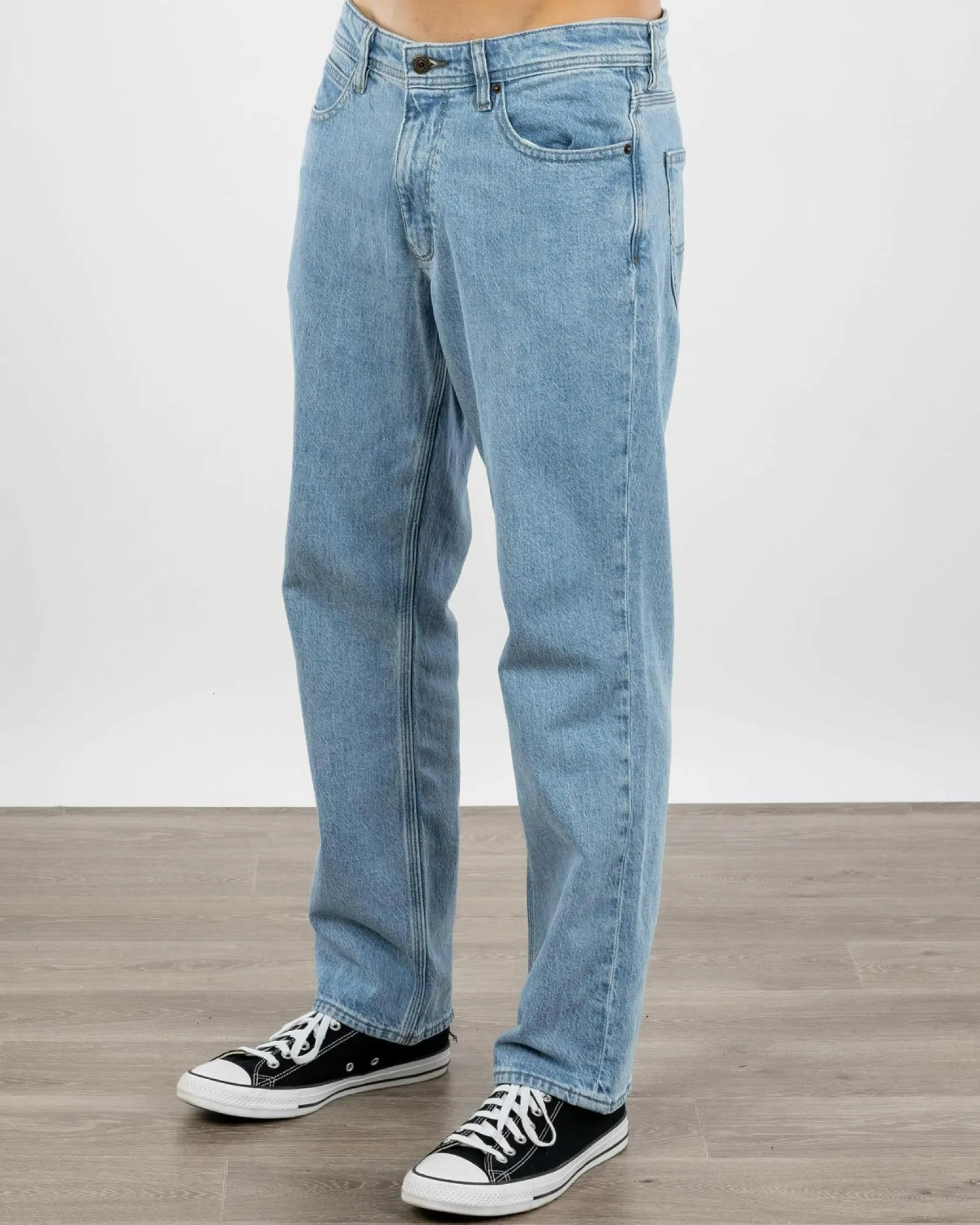 Lee L-Three Straight Jeans Gridlock Blue Best