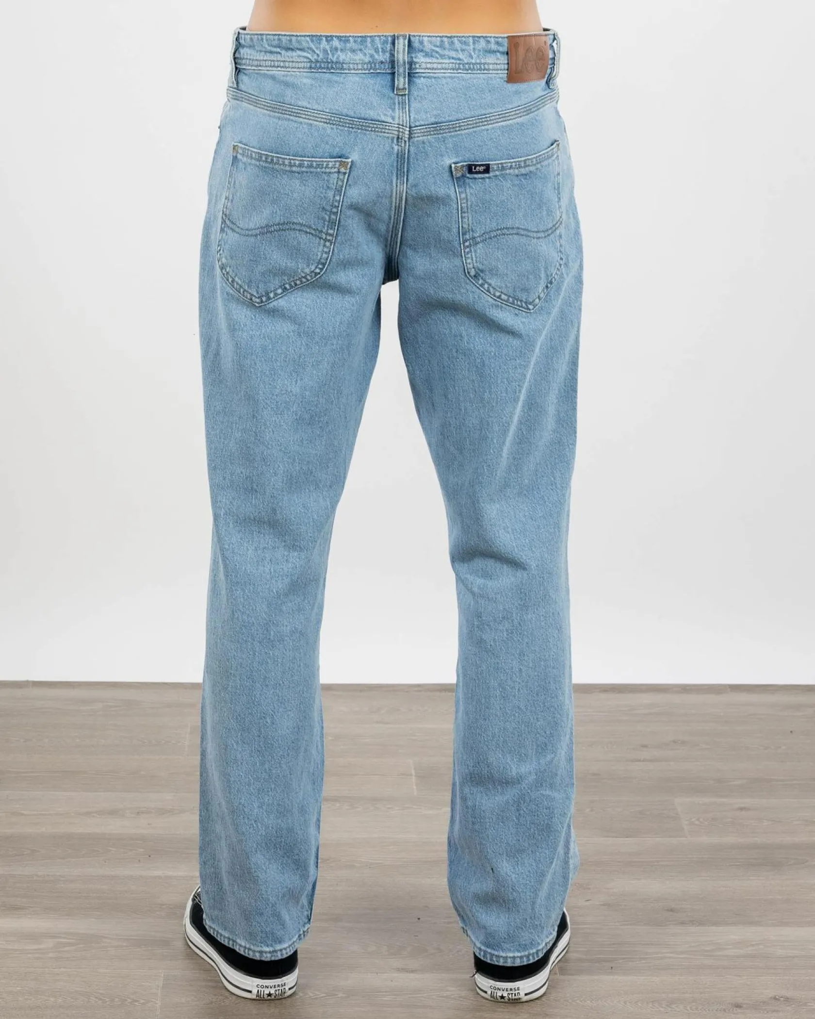 Lee L-Three Straight Jeans Gridlock Blue Best