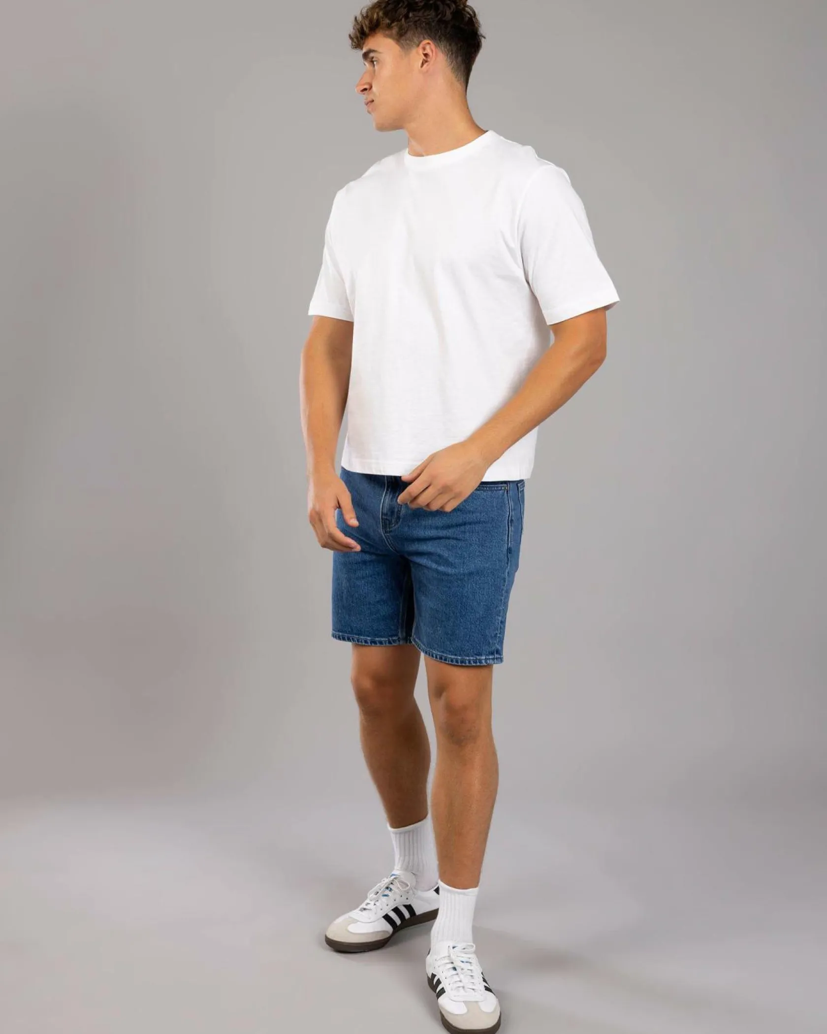Lee L-Two Slim Shorts Hoxton Stone