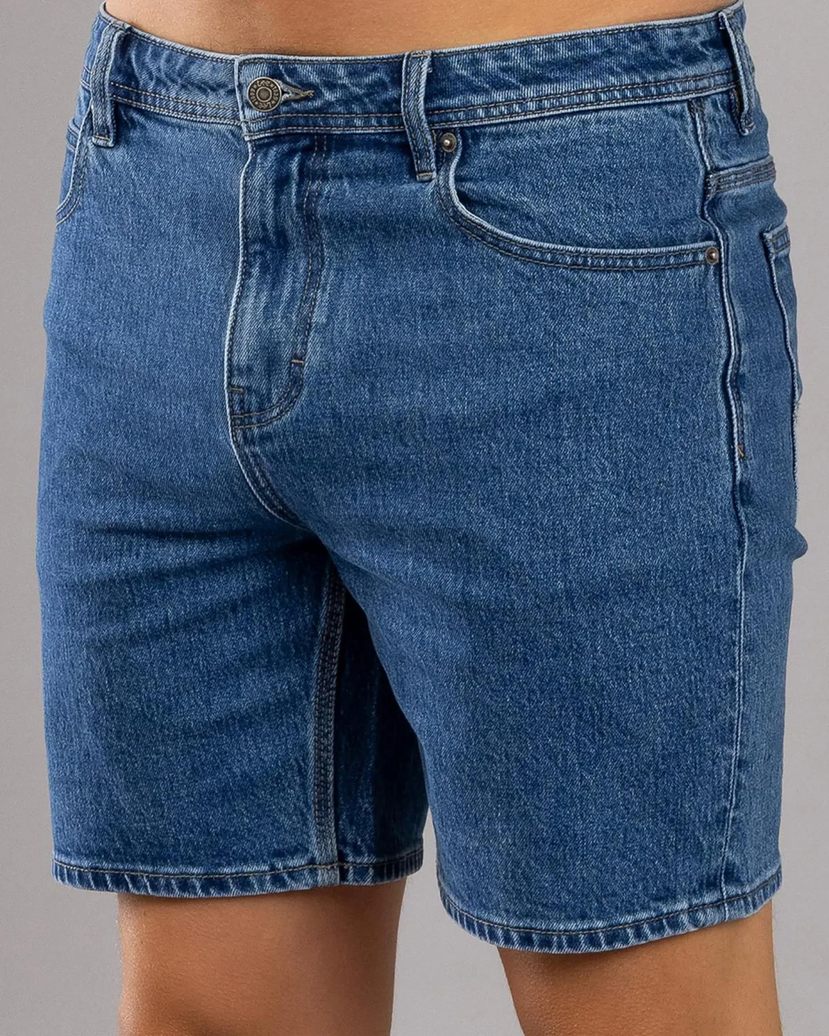 Lee L-Two Slim Shorts Hoxton Stone
