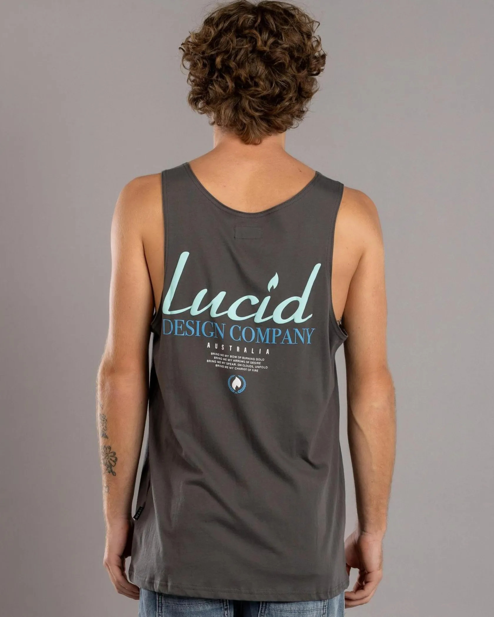 Lucid Lumina Singlet Charcoal New
