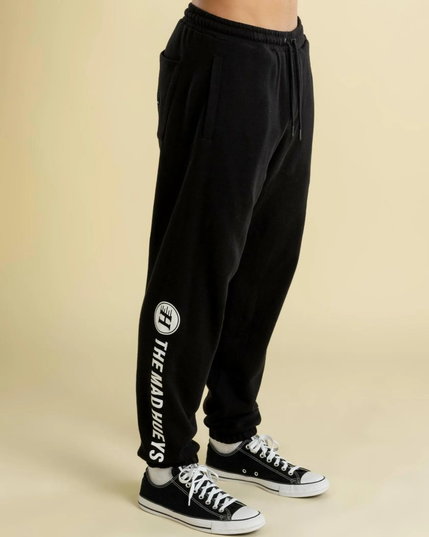 The Mad Hueys Mad Series Track Pants Black New