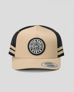 The Mad Hueys Mad Series Twill Trucker Cap Tan Sale