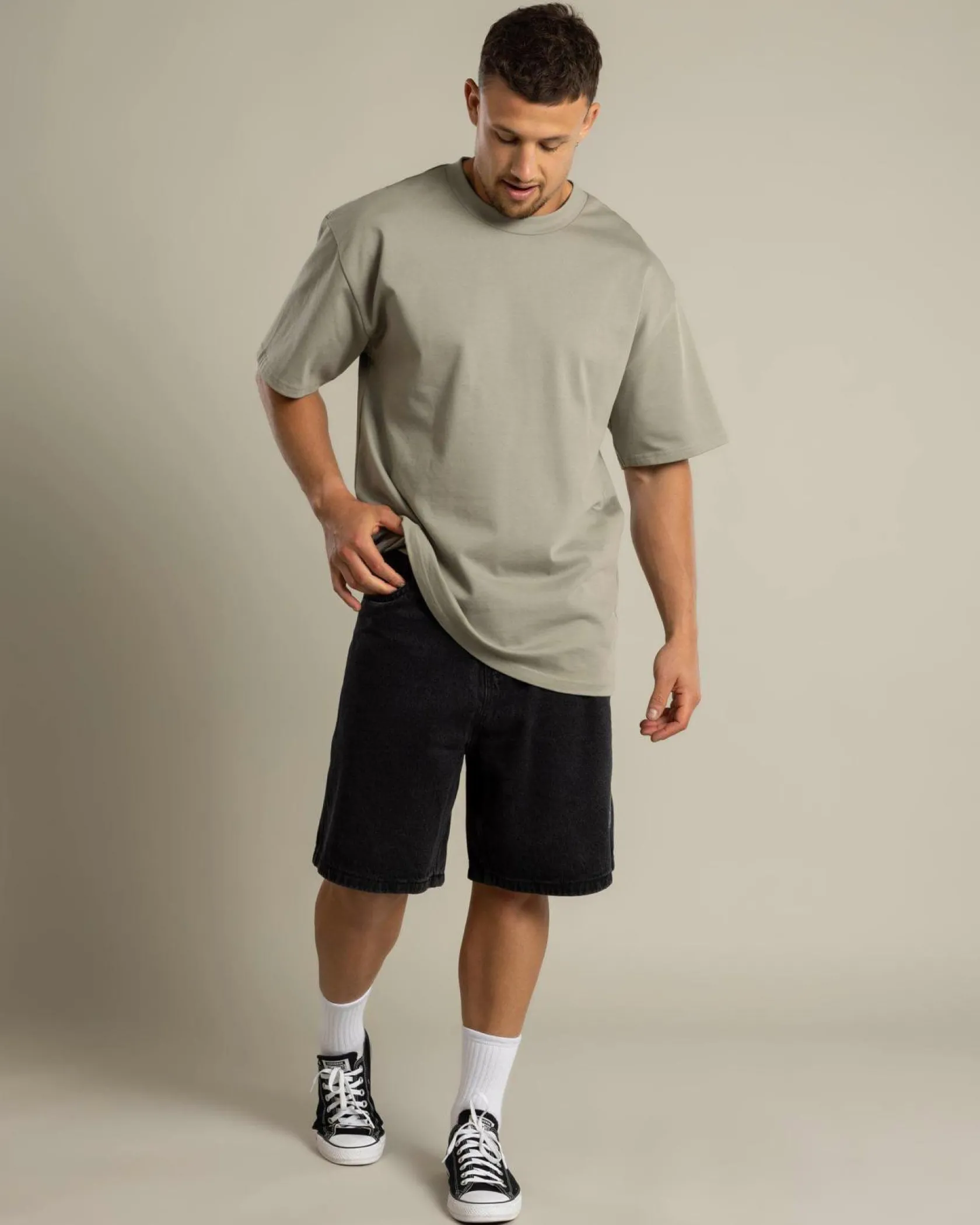 Jacks Magnify Denim Shorts Black Best