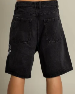 Jacks Magnify Denim Shorts Black Best