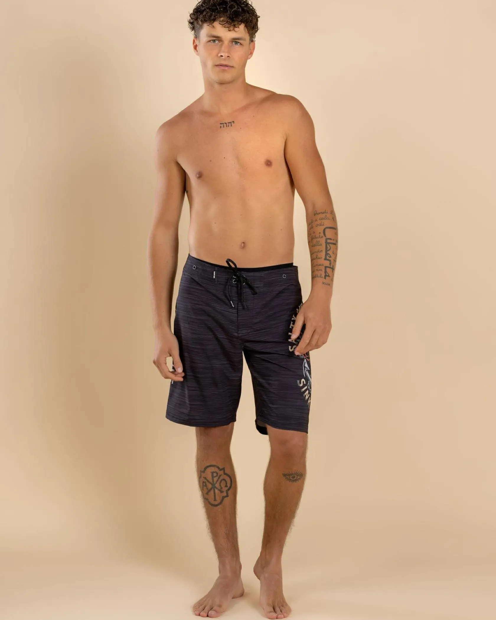 Salty Life Mainland Board Shorts Black New