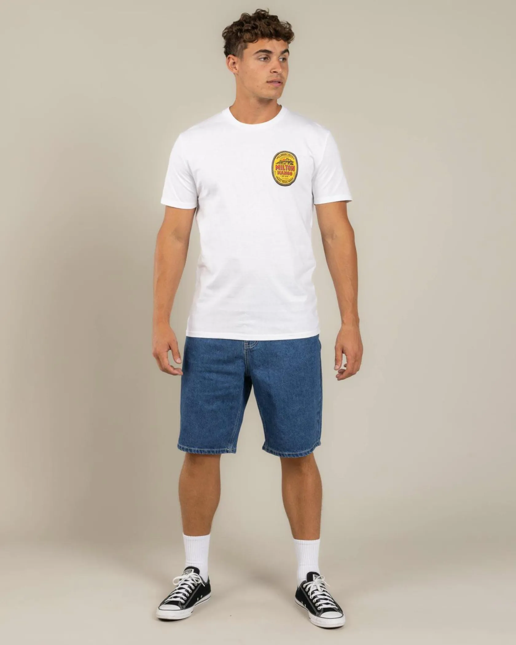 Milton Mango Mango Story T-Shirt White Clearance