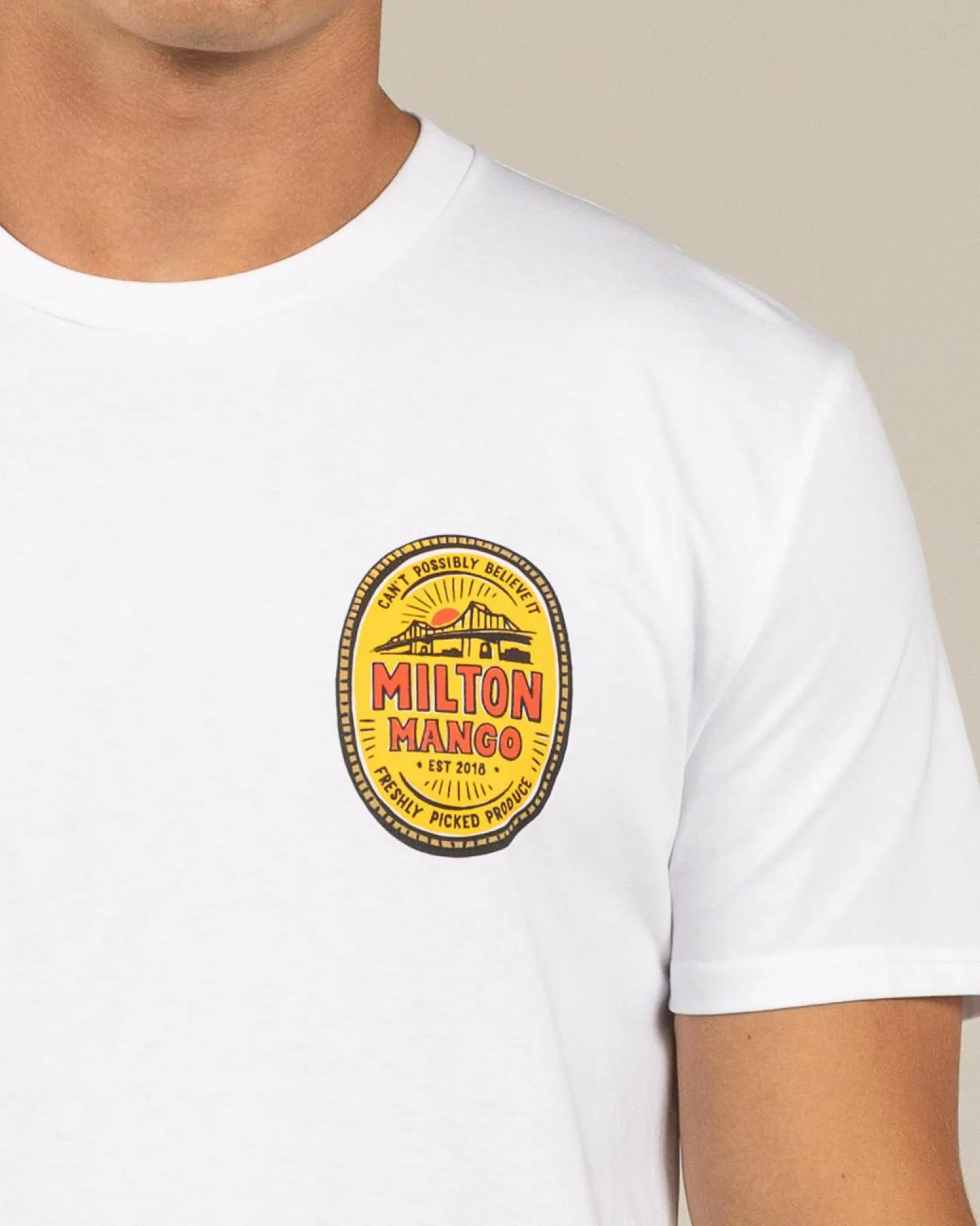Milton Mango Mango Story T-Shirt White Clearance