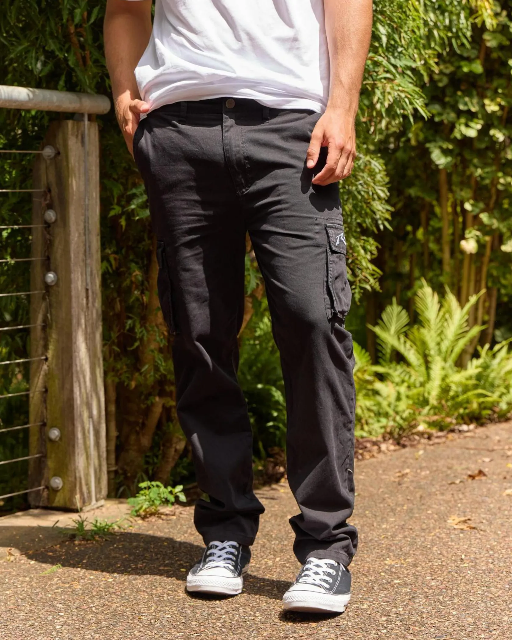 Rusty Manila Cargo Pants Black Hot