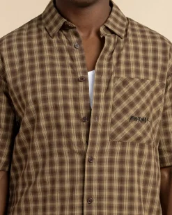 Former Manners Check Short Sleeve Shirt Bark Best