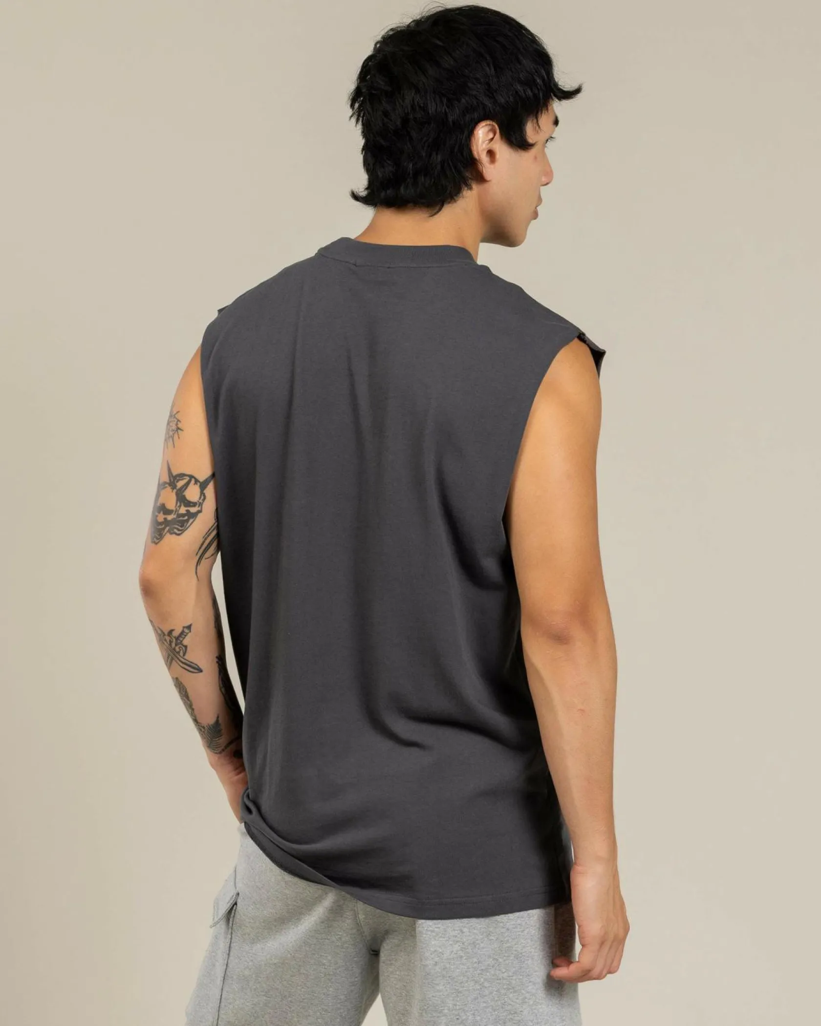 Nena & Pasadena March Raptor Muscle Tank Asphalt Outlet